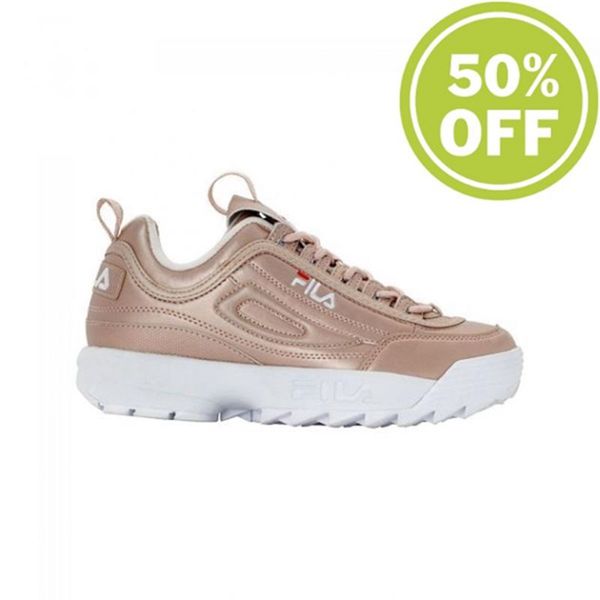 Zapatillas Fila Mujer Rosas Doradas - Disruptor M Low Wmn - España 425367AQX